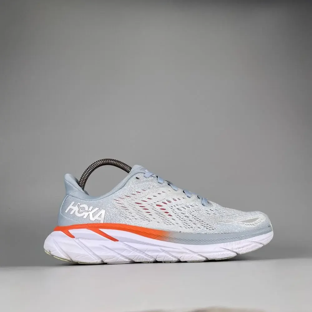 Hoka One One Clifton 8 Women's 7.5B Blue Fog Running Sneakers Athletic Shoes GUC